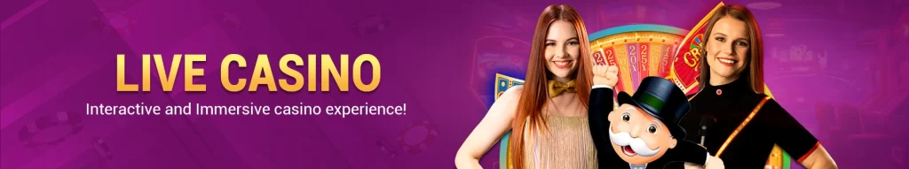 live casino banner
